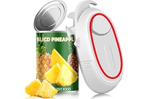 HUMUTAN One Touch Electric Can Openers for Kitchen Open All Size Can, Kitchen Gadget Electric Can Opener for Seniors with Arthritis, Automatic Can Opener Battery Operated Electric Can Opener Smooth Edge