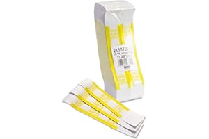 REG Coin-Tainer 401000 Currency Straps, Yellow, 1,000 in $10 Bills, 1000 Bands/Pack