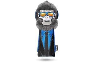 Craftsman Golf Gorilla with Suits Want to Take a Vacation 460CC Driver Headcover Fairway Wood Hybrid Blade Mallet Putter Cover Gift for Men