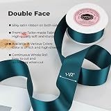 VATIN 38mm Wide Double Faced Teal Ribbon 23m Continuous Spool view 2