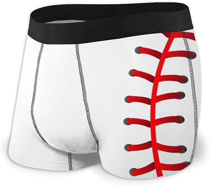 Baseball Ball Men's Boxer Briefs Underwear with Comfortable Stretch