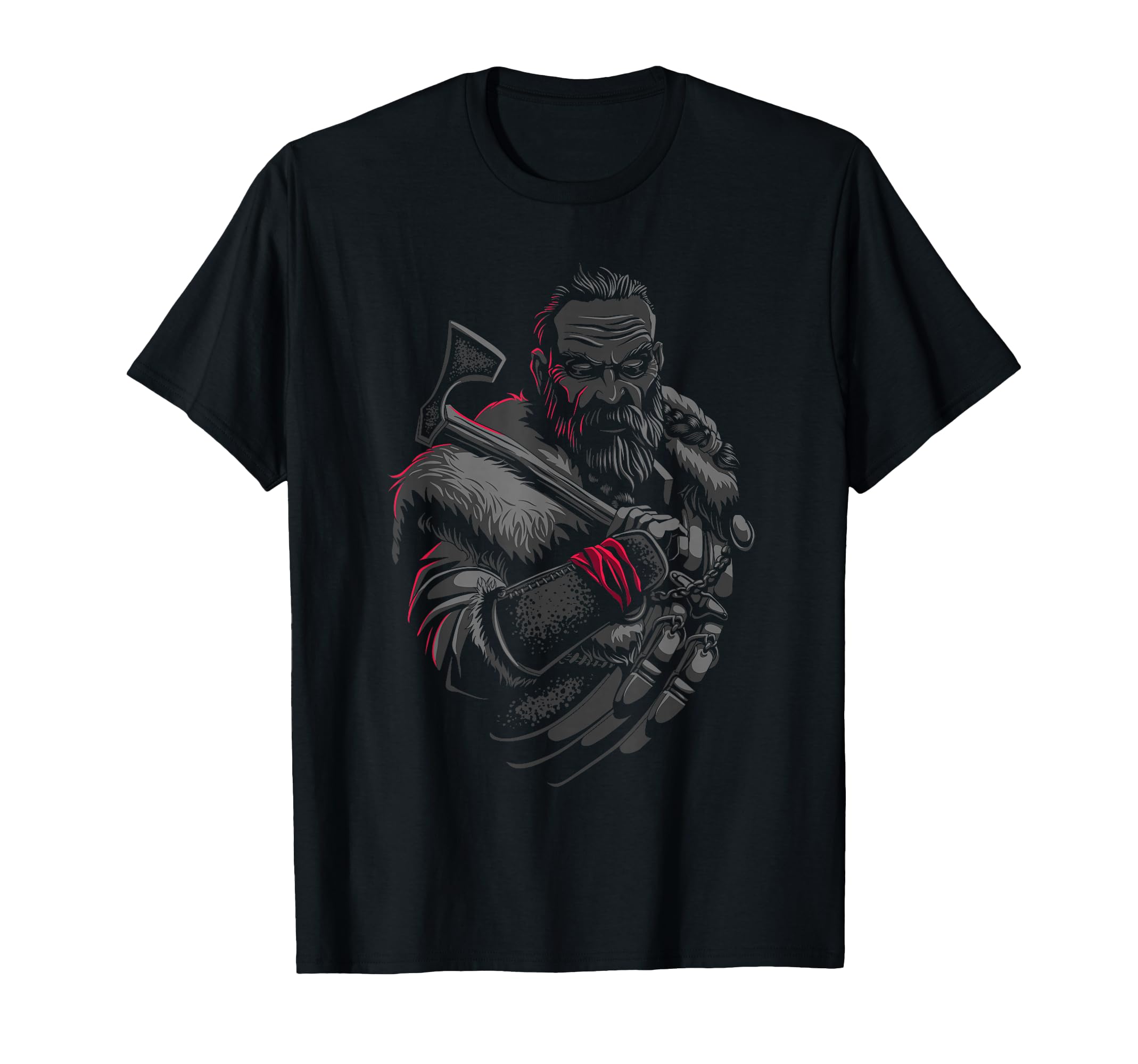 Viking Warrior With Axe - Norse Mythology T-Shirt