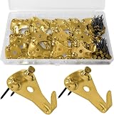 NORTHERN BROTHERS 30PCS Picture Hooks Heavy Duty 50LBS Stainless Steel