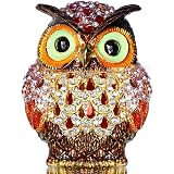 ChezMax Owl Trinket Jewelry Box – Small Hinged Box For Rings, Necklaces & Keepsakes