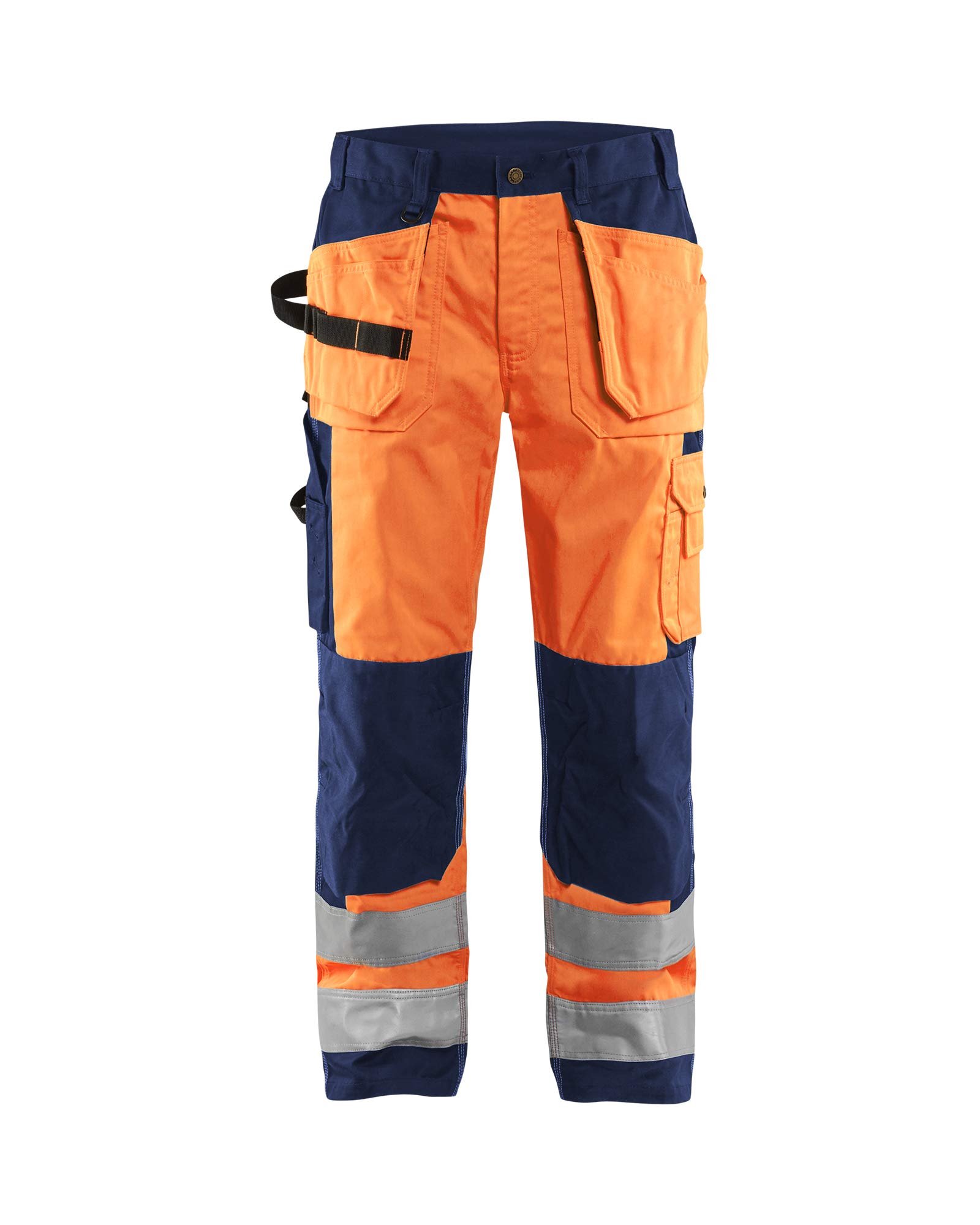 Blakläder 153318605389D136 Size D136 Cl.2 "High Vis" Trousers - Orange/Navy Blue