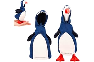 Shark Costume for Desk Goose, 7in/17.78cm Cute Mini Desktop Goose Outfit Hoodie Magnetic Geese Statue Accessories