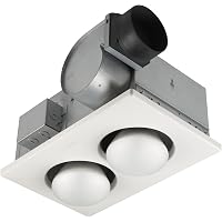 Aero Pure A515A W Quiet Bathroom Fan with Heat and Light, White - Bathroom  Heat Lamp - Amazon.com