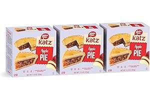 Katz Gluten Free Personal Size Apple Pie | Dairy Free, Nut Free, Soy Free, Gluten Free | Kosher (3 Packs of 1 Pie, 11.5 Ounce Each)