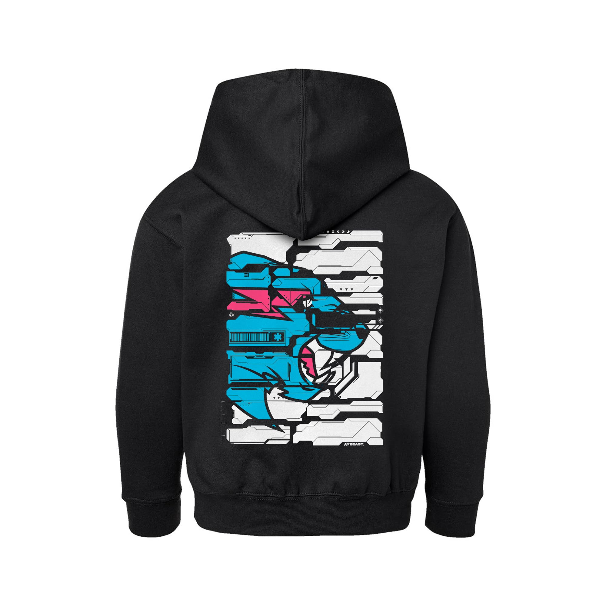 MrBeast Kids Hoodie, Brushed Fleece Sweatshirt, MrBeast Logo