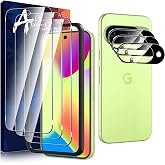 Anoowkoa 3 Pack Glass Screen Protector for Google Pixel 10 + 3 Pack Pixel 10 Camera Lens Protector Tempered Glass 9H Hardness.Bubble-free.Support Fingerprint Unlock.Easy Installation