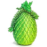 Flavery Dragon Egg - 3D Printed Egg with Flexible Pearly Sheen Dragon Inside, 3D Printed Surprise Gift, Articulated Dragon Egg Fidget Toy, Figurine Decor (12” Dragon Gold Mix Green)
