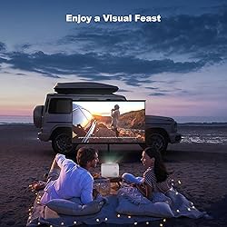 Projector with WiFi and Bluetooth, Wielio Native