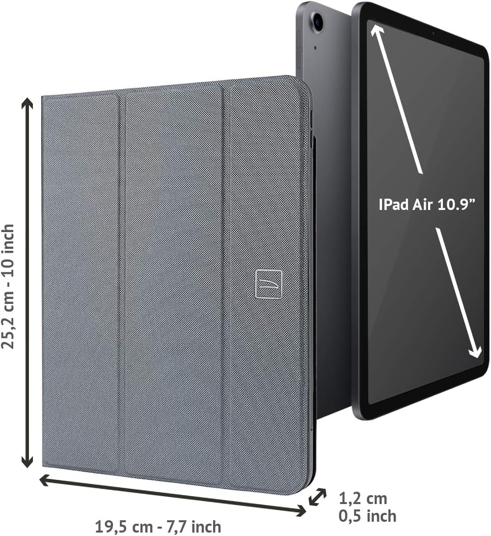 Tucano Protective Case compatible with 10.9” iPad Air 2020, Apple Pencil slot for Charging, Dark Grey - Image 4