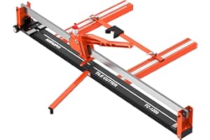 Mempa 48 Inch Manual Tile Cutter with Cutting Guide, Tungsten Wheel and Dust-Sealed Roller, Heavy-Duty Steel Rail Cutter for 