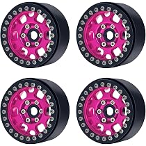 thumbnail image 2 of 4PCS Splash Anodized Aluminum 1.9" RC Beadlock Wheels - Orange & Red For 1/10 Scale Crawlers 2 of 12