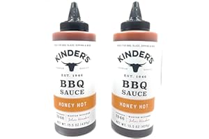 Kinder's Marinades, BBQ, Dipping & Wing Sauces - 2 bottles (Honey Hot BBQ 15.5oz)