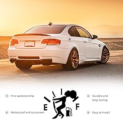 Augeny Funny Car Fuel Tank Sticker, EF Logo