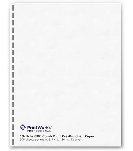 Amazon.com: Printworks 04120 Pro Office Paper, Perf 3 2/3-Inch & 7