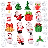 36PCS Miniature Christmas Ornaments, Resin Garden Accessories, Figurines, DIY Crafts for Party