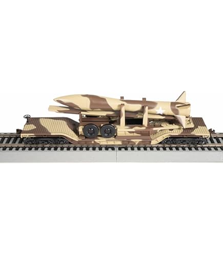 71397 Wagon Flat car US ARMY 52 avec missile DESERT MILITARY Bachmann N