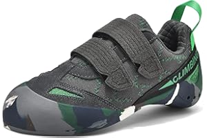 ABXOX Mens Womens Climbing Shoes for Indoor Outdoor Sport Climbing Bouldering Slip-Resistant & Breathable