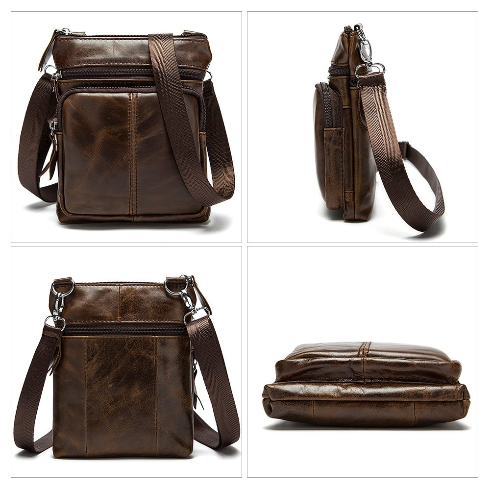 Marsupio Sportivo Grande Uomo Donna - Impermeabile, 4 Zip, Regolabile Per Corsa, Ciclismo - Foto 3