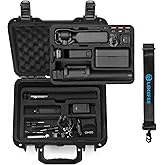Lekufee Waterproof Hard Case for DJI Osmo Pocket 3, Mic 3/2/Mini, Creator Combo,Power Expansion Combo,Vlogging Camera and Acc