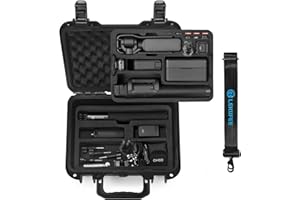 Lekufee Waterproof Hard Case for DJI Osmo Pocket 3, Mic 3/2/Mini, Creator Combo,Power Expansion Combo,Vlogging Camera and Acc