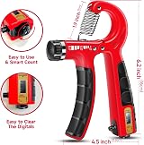 FitBeast Hand Grip Strengthener Workout Kit 5 Pack Crimson view 2