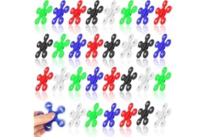 SoulLife 30 Pack High Speed Bearing Quiet Fidget Spinners Bulk, Stress Relief Sensory Fidget Toys Bulk for Kids, Birthday Return Gift Party Favors Classroom Prize Student Gifts Stocking Stuffers