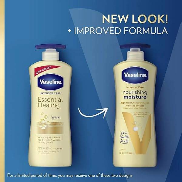 VASELINE NOURISHING MOISTURE NOURISHING MOISTURE BODY LOTION FOR DRY SKIN, MADE WITH ULTRA-HYDRATING LIPIDS + PURE OAT EXTRACT FOR NOURISHED, HEALTHY-LOOKING SKIN 20.3 OZ