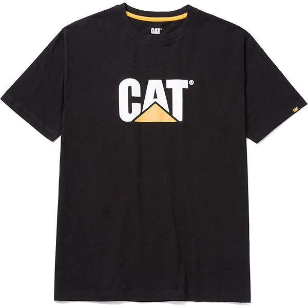 62698 USA製CAT メンズTシャツ黒サイズL