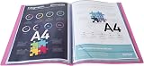 Exacompta 88327E Semi-Rigid PP Display Book A4 30 Pockets Pink 60 Views view 4
