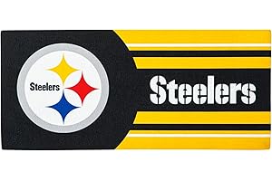 Team Sports America NFL Pittsburgh Steelers Sassafras Switch Mat Inserts, Interchangeable Front Door Mat Outdoor Entrance, Indoor Door Mats for Entryway, 22 x 10 Inches Sassafras Doormat Inserts