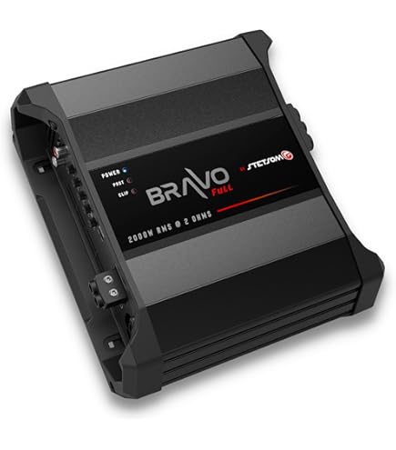 Amazon.com: Stetsom Bravo Full 2000 1 Ohm Mono Car Amplifier