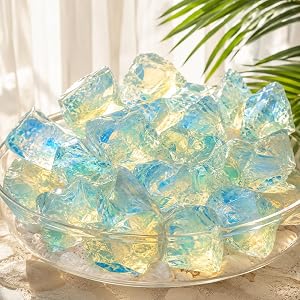 500 Carat Raw Opalite Rough Crystal Specimen, Iridescent DIY Stones | 500 carat raw opalite rough crystal specimens with irid