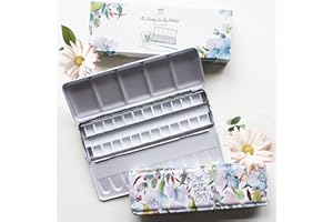 Paintcrush Empty watercolor palette, 24 half pans (Hellebore)
