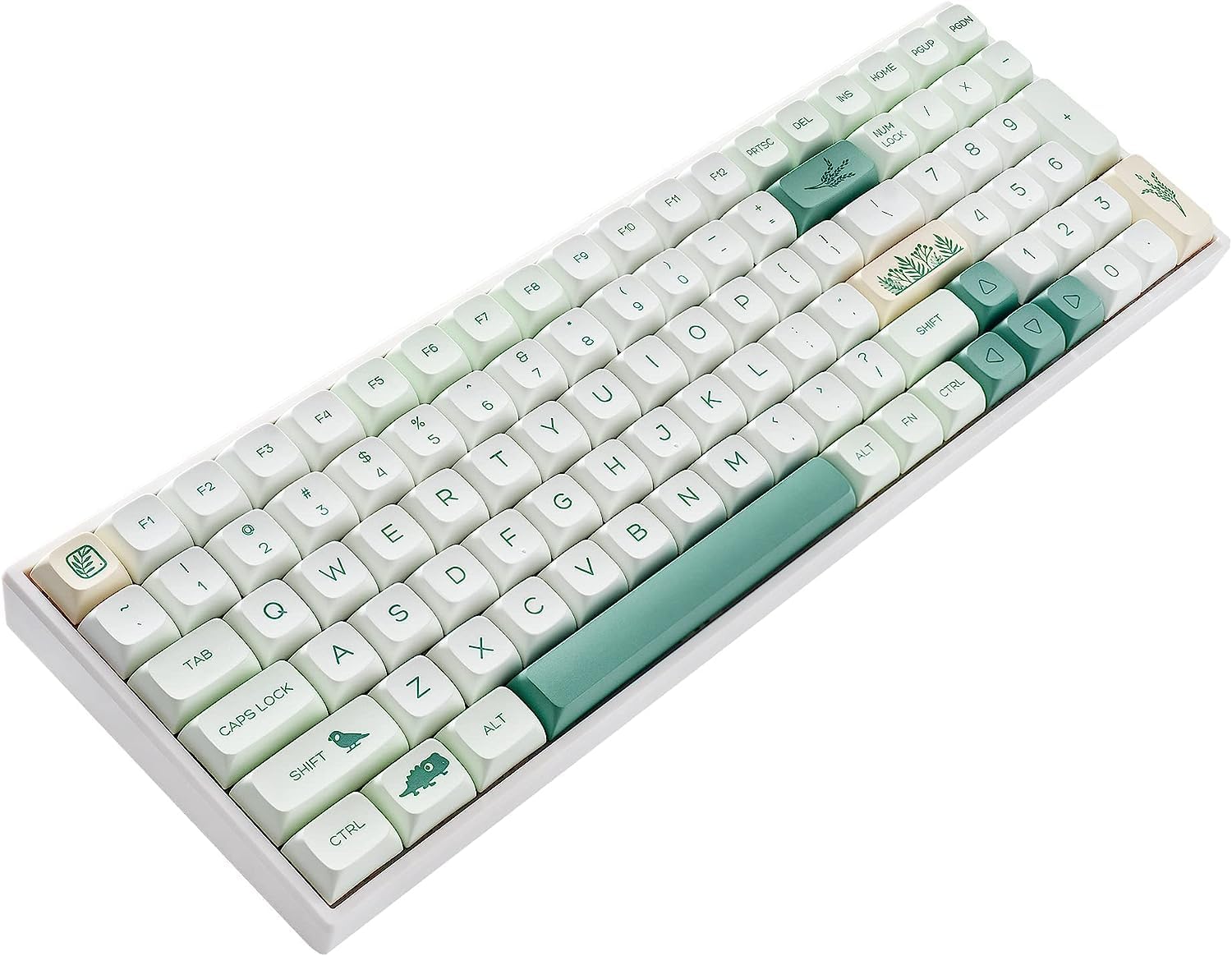 BOYI TK96 96% RGB Hot Swappable Triple Mode Keyboard,2.4Ghz/BT 5.0/Wired N-Key Rollover Compact Yellow Switch Mechanical Gaming Keyboard(Zoological&Botanical Gardens XDA Keycaps)