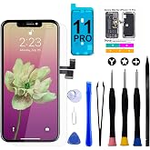 for iPhone 11 Pro Screen Replacement Kit, 5.8" FHD LCD Display Assembly | COF Touch Screen Digitizer Assembly with Repair Tools, Waterproof Adhesive Seal, Tempered Glass Protector &amp; Installation Kit