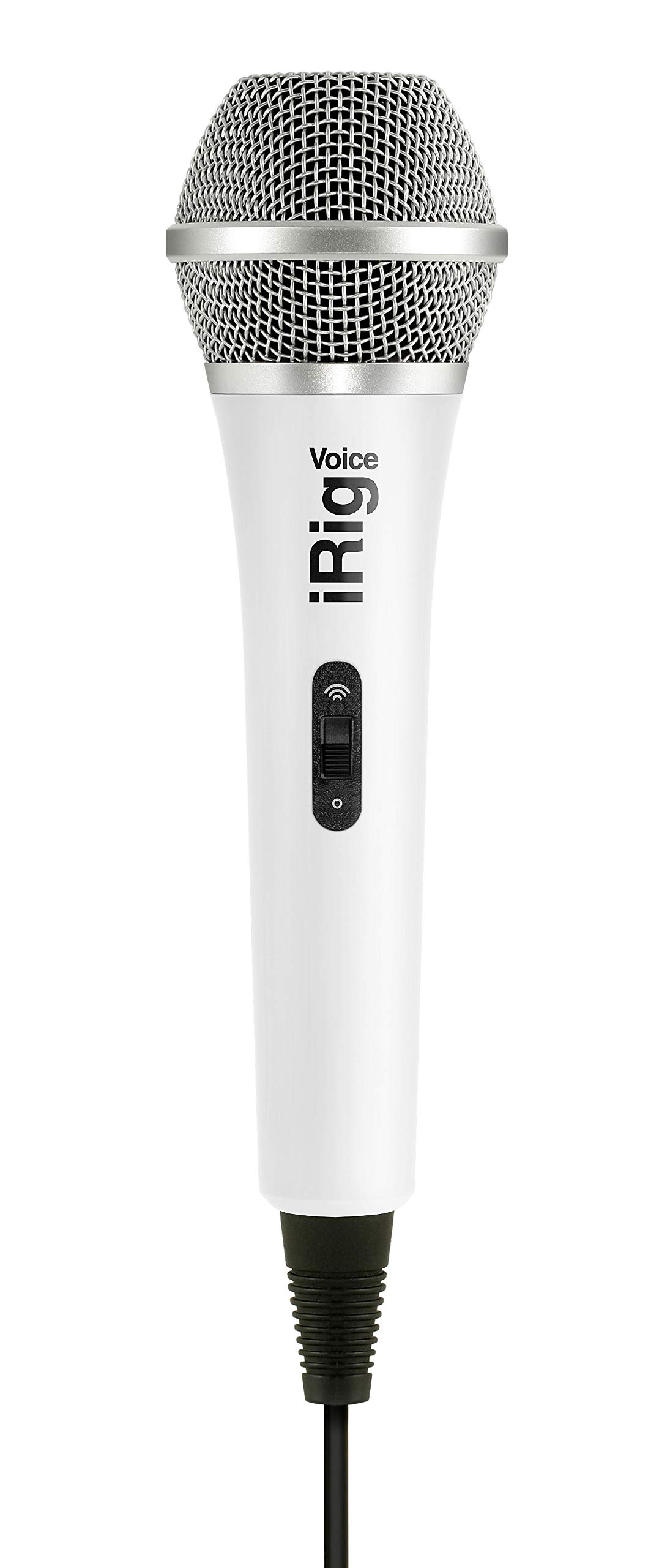 IK Multimedia iRig Voice Handheld Microphone for iOS and Android - White