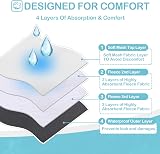 Avont 3 Pack Reusable Dog Diapers Large Black Washable Washable Sanitary Wraps view 4