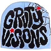 2THESTARS Y2K Beanie for Men Women Knitted Hat Winter Cap Gothic Spider Design Warm Casual Skullies Cold Weather Knit Outdoor