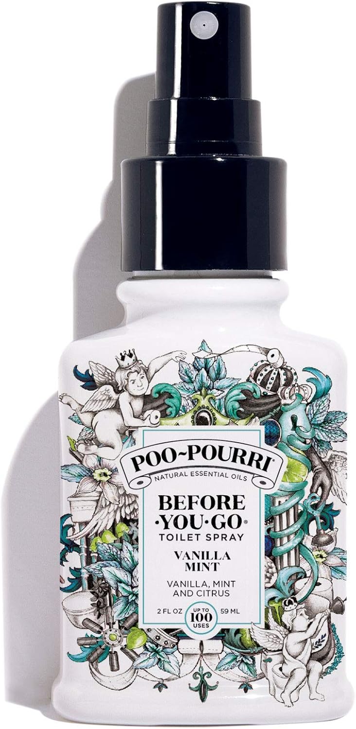 Poo-Pourri Before-You-Go Toilet Spray, Vanilla Mint Scent, 2 oz, 2 Fl Oz