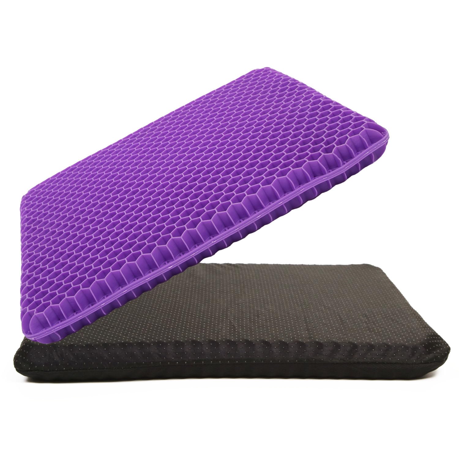 Photo 1 of Purple Gel Seat Cushion, 19.7" Extra Large Double Thick Chair Cushions for Office Chair, Wheelchair, Car Seat, Couch, Stadium Seat Cushion for Tailbone Pain Relief, Cooling & Breathable Seat Cushions