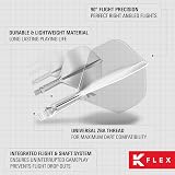 Target Darts K Flex Integrated Flights & Shafts No.2 Medium 3 Pack - Clear view 6