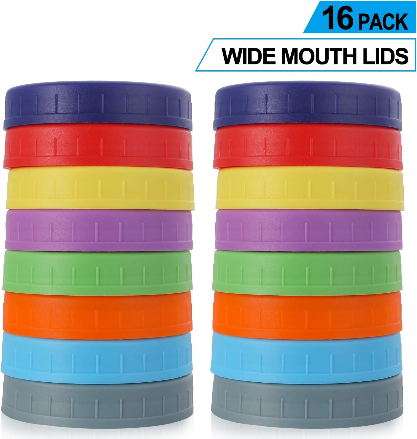 thumbnail image 2 of Wide Mouth Mason Jar Lids - Large Mouth Canning Lids Fit 2 of 13