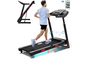 CIIHI C CIIHI Treadmill with Auto Incline - Adjustable Height Handrail 15% Auto Incline Treadmill with 400 lbs Capacity - Foldable Running Machine for Home with APP, Voice Control and Speaker - 8.7 MPH