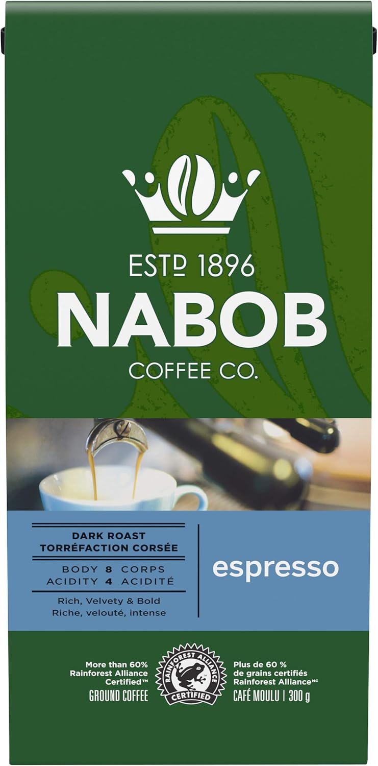 Nabob Espresso Ground Coffee, 300g (Pack of 6) Amazon.ca Grocery