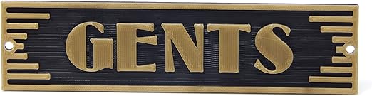 Amazon Com Medallurgy Gents Toilet Door Men S Room Art Deco Style