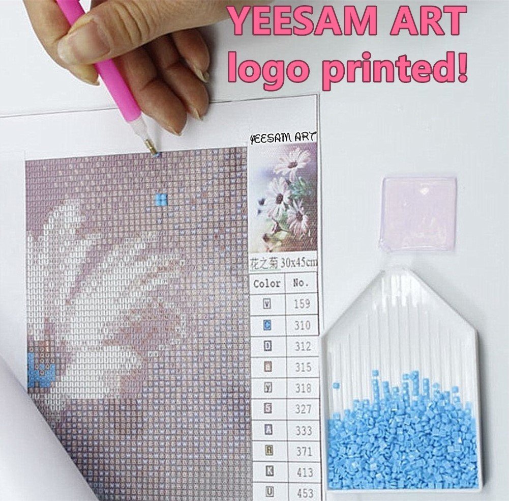 Yeesam Art 5D Diamond Painting Kit 'Little Owl' – 30 X 30 Cm, DIY Diamantbild